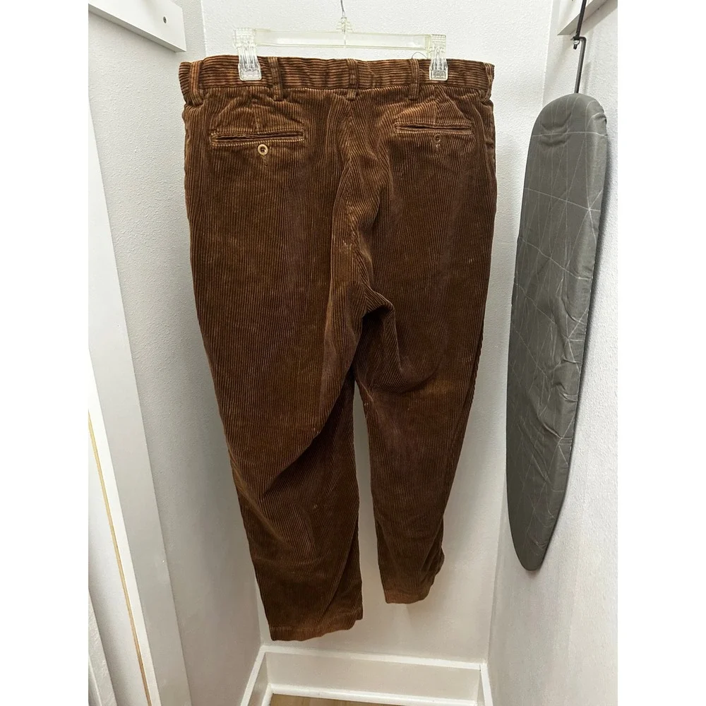 Polo Ralph Lauren Mens Brown Wide Wale Corduroy Pants‎ 100% Cotton 36/30